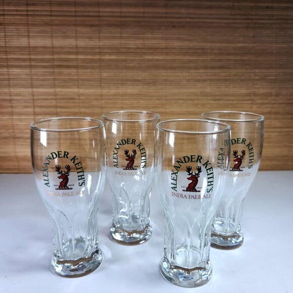 Alexander Keith's Beer Glasses and Stand Set 4 Glasses India Pale Ale - Picture 6 of 16
